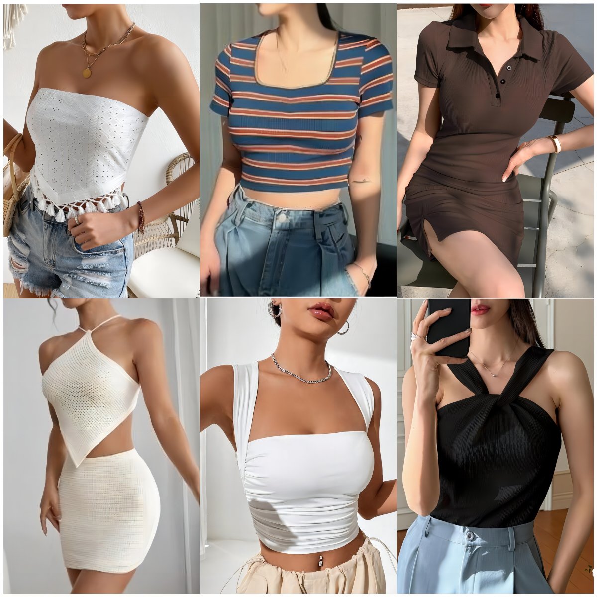 Clearance women's clothing high-quality casual short sleevedT-shirt top pants short skirt dress mix and match randomly shipped