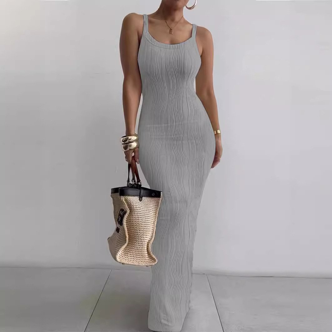 Sheath dress Sleeveless dress maxi dress for woman