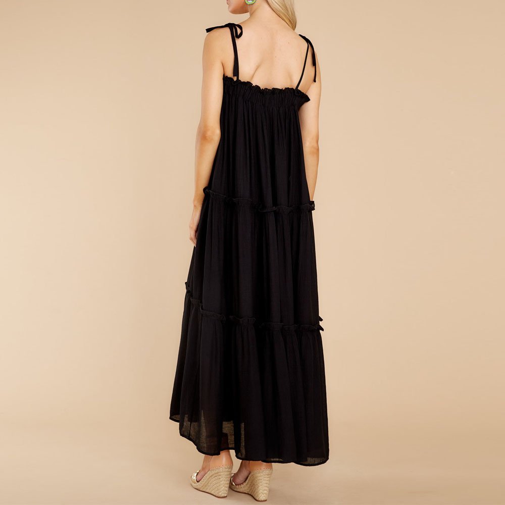 Sleeveless Enchanting Exceptionally Ruched Slim Maxi Chiffon Dress Vestidos Women Summer Elegant Yellow Casual Dresses