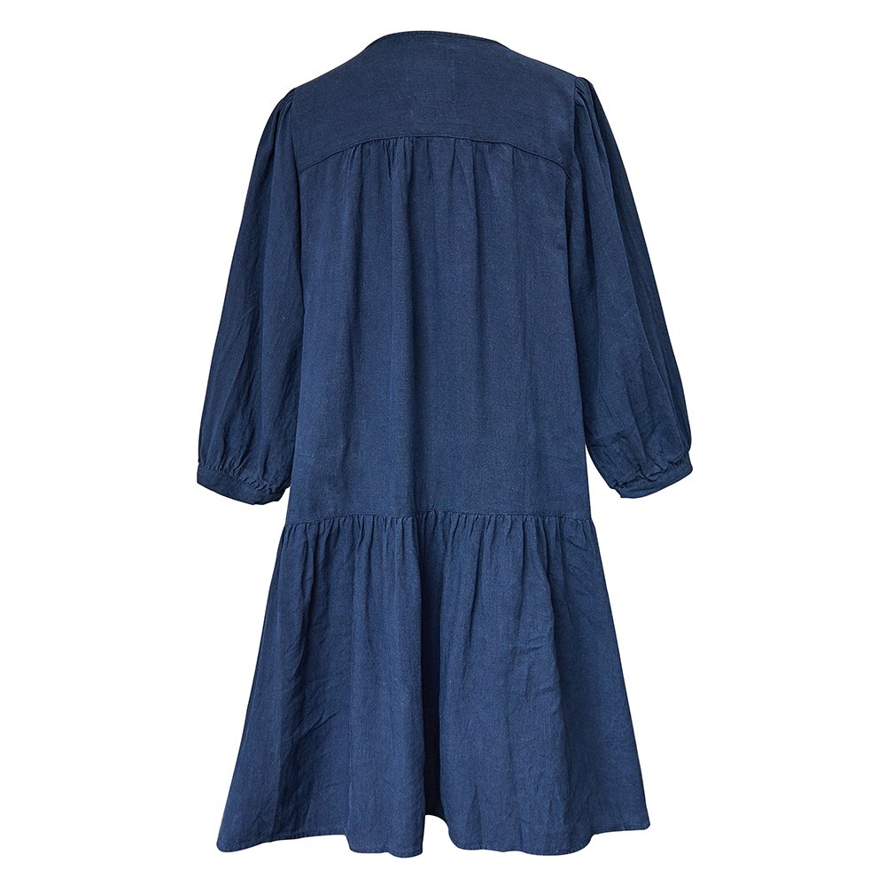 Hot Sale High Quality Custom Spring Autumn summer oversize comfy ladylike loose solid color dress