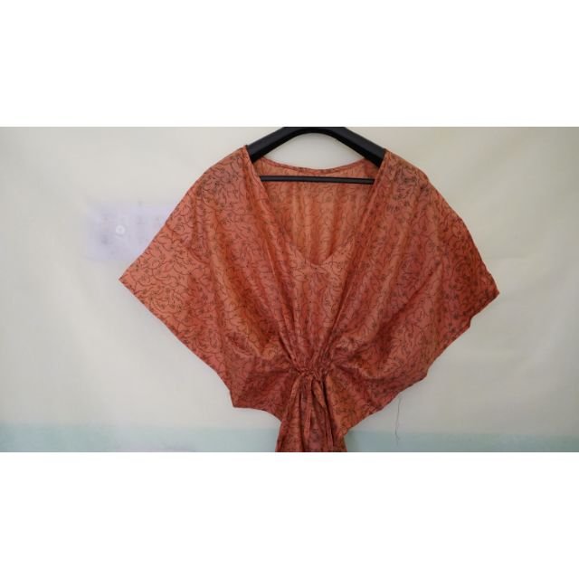 Nightwear Dressing Gown Loose Tunic Indian Caftan Dress Long Vintage Silk Saree Kaftan Recycled Maxi Dress Bridal Gift Dress