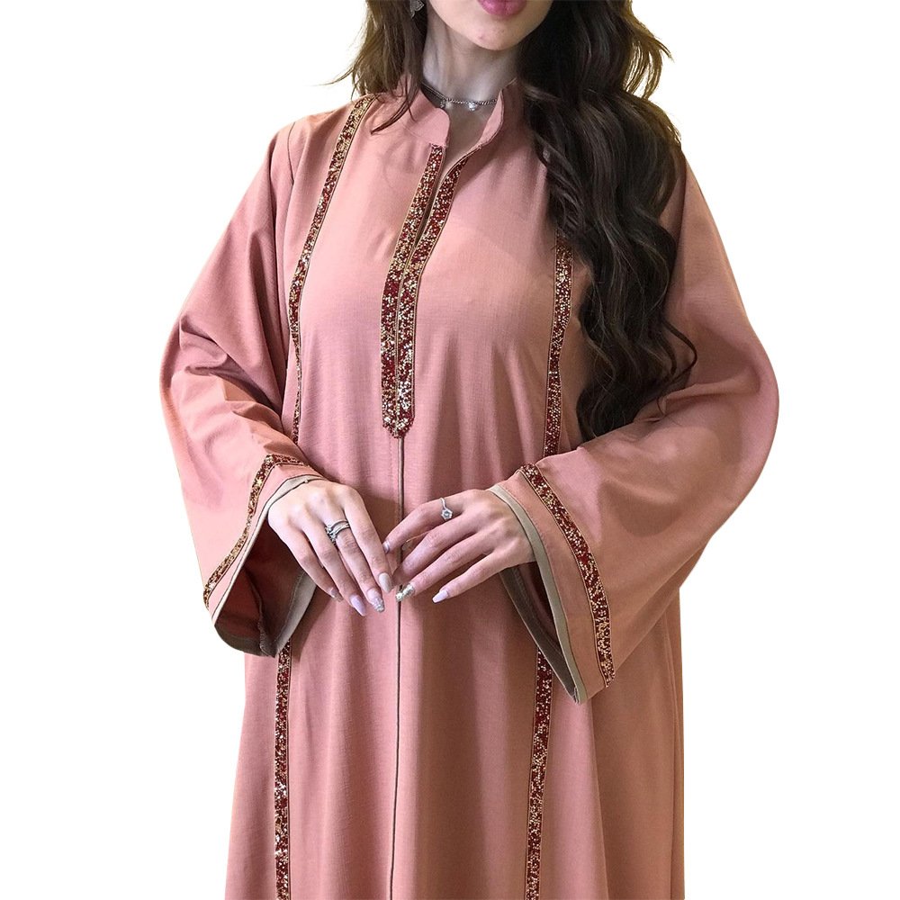 R-137 Abayas Dubai Middle East Simple Modest Kaftan Islamic Clothing Abaya Women Muslim Dresses