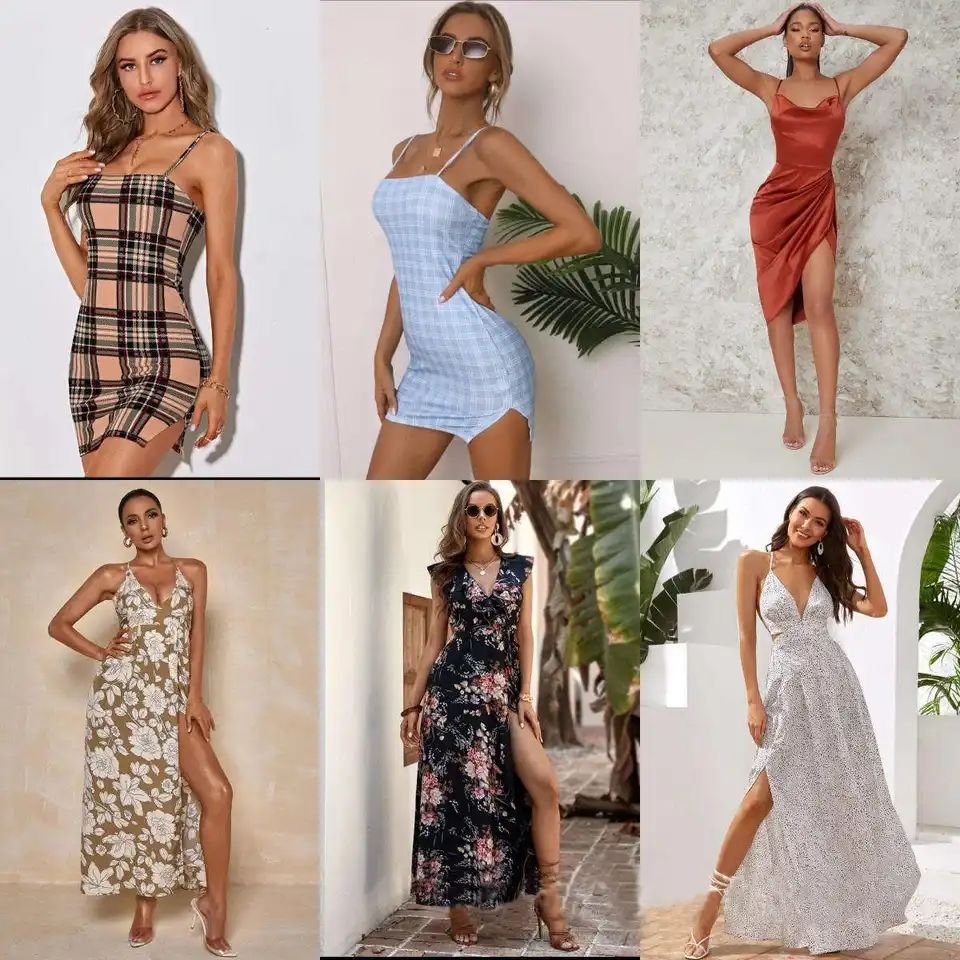 2023 Clearance Women's clothes wholesale casual dresses T-shirts mixed packaging random delivery stock clothing