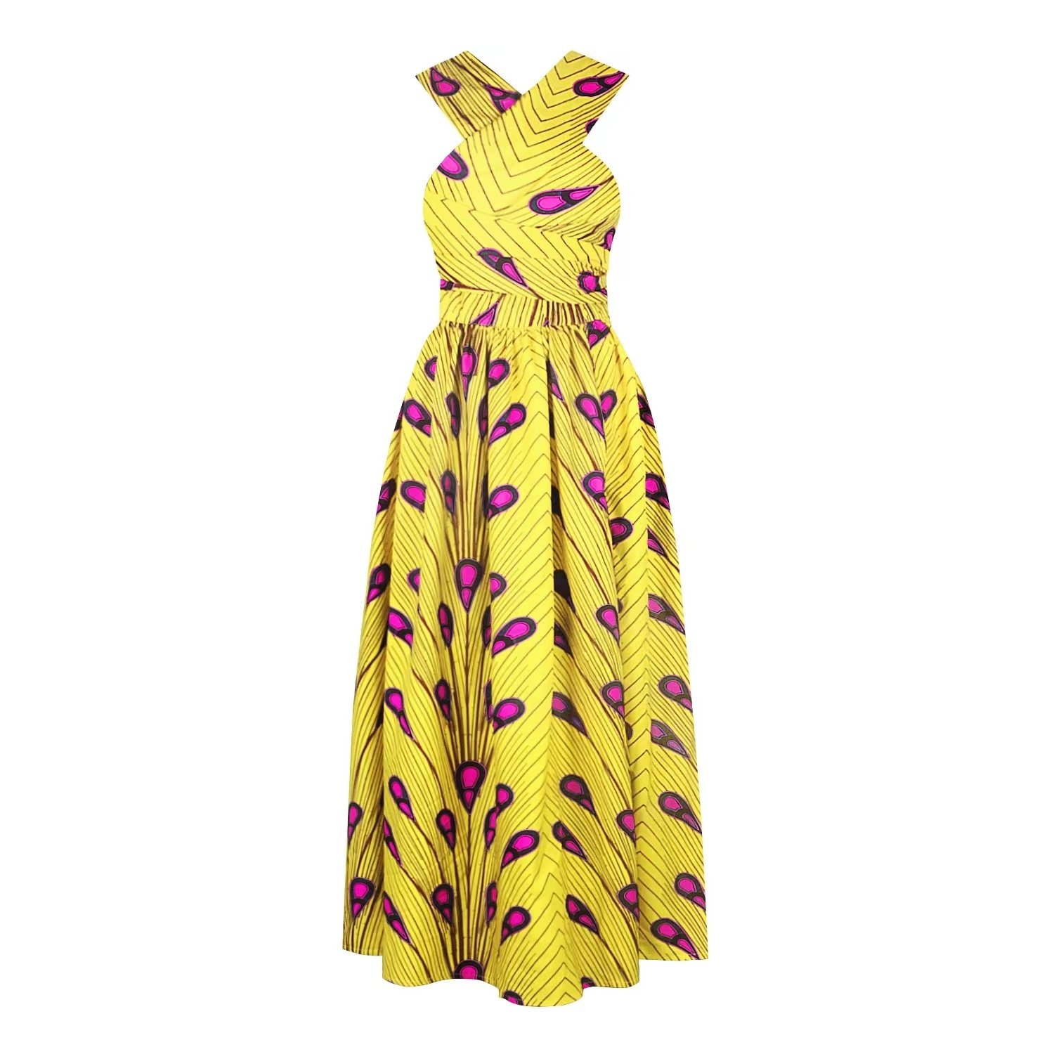 JL284 Wholesale Clothes Women Casual Dresses Ladies Elegant African Dresses Women Floor Length Casual Dresses