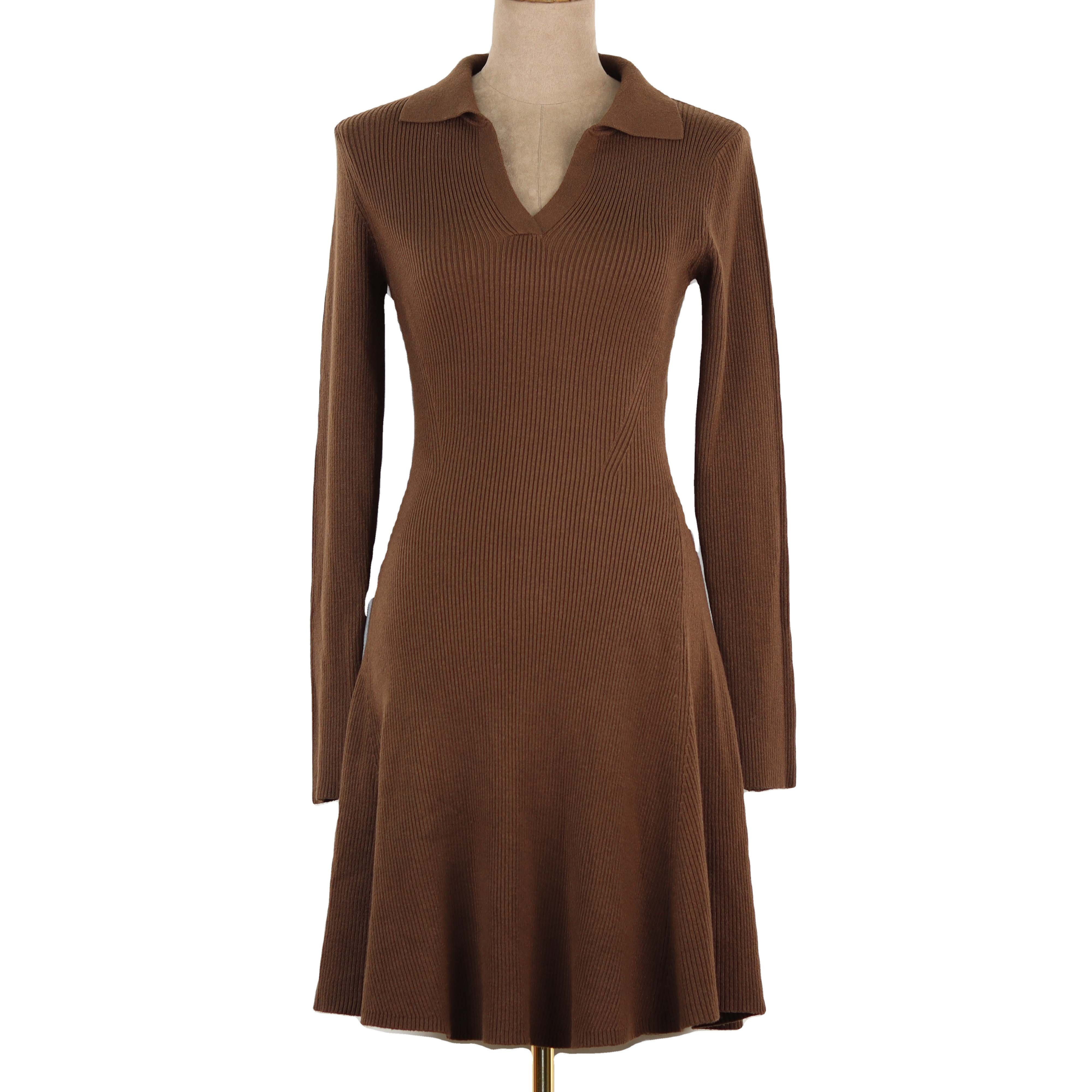 M.L.D.A Recommend Women Dresses Knitted Women Clothing Sweater Dress Women Sweater 2023 Office Lady Temperament Elegant Sweater