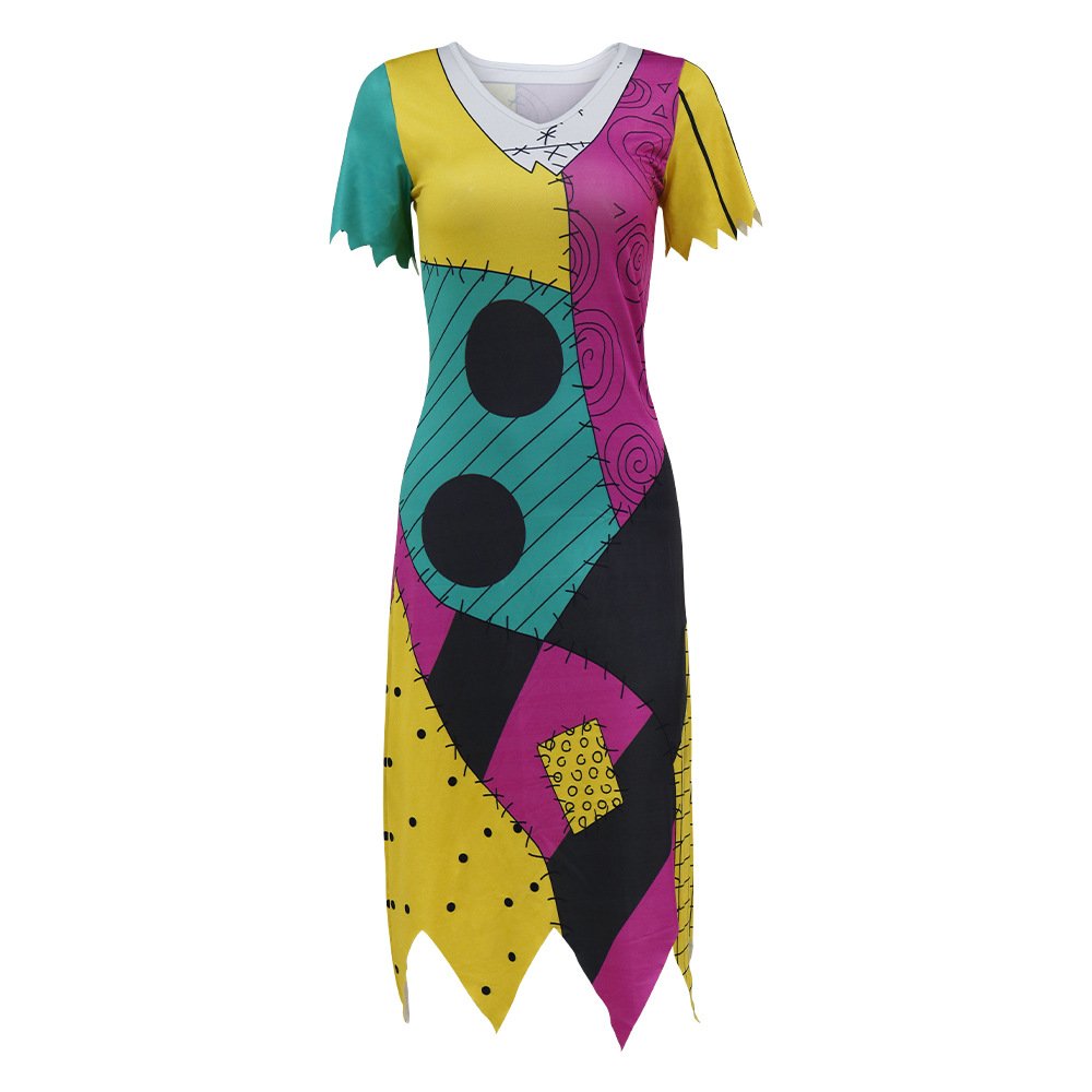 High quality All Saints' Day casual dresses plus size women's dresses S-XL Halloween party dress
