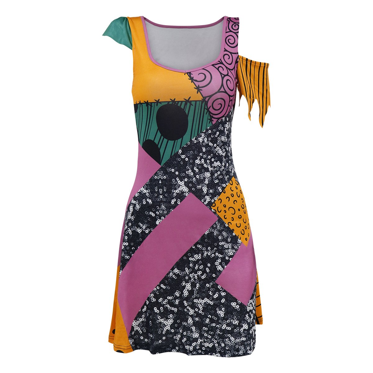High quality All Saints' Day casual dresses plus size women's dresses S-XL Halloween party dress