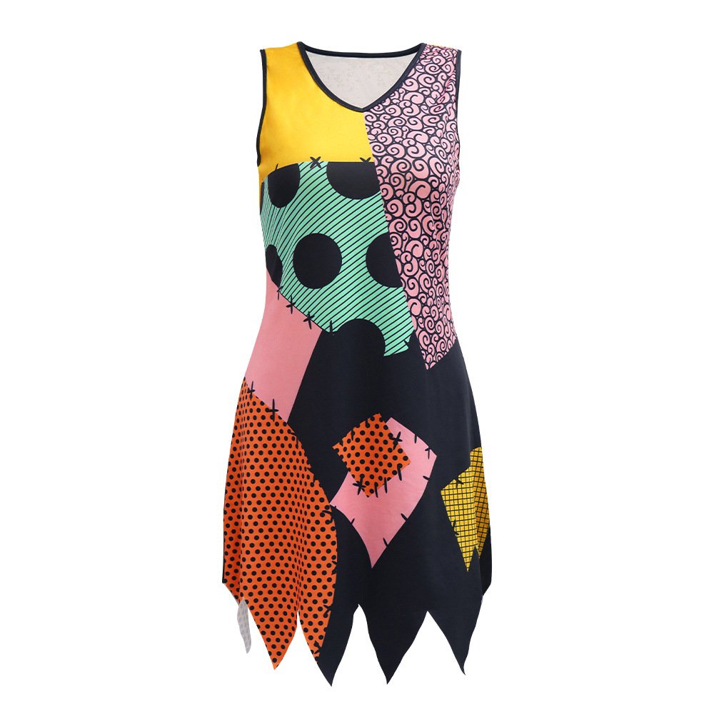 High quality All Saints' Day casual dresses plus size women's dresses S-XL Halloween party dress