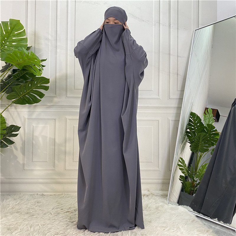 Middle east muslim arab bat sleeves dress Glory abaya hooded prayer Glory abaya