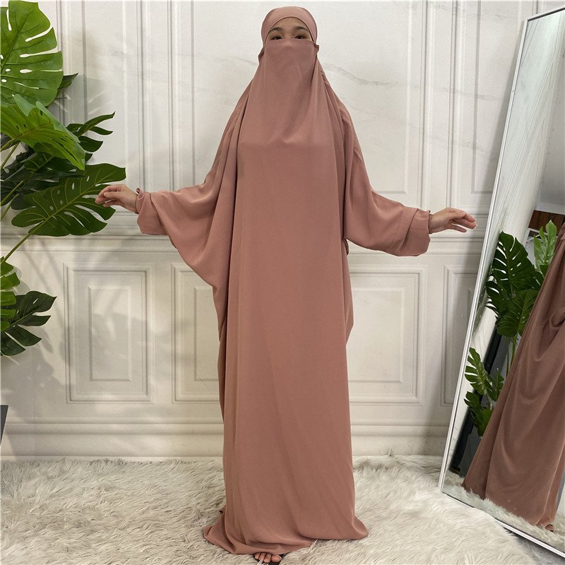 Middle east muslim arab bat sleeves dress Glory abaya hooded prayer Glory abaya