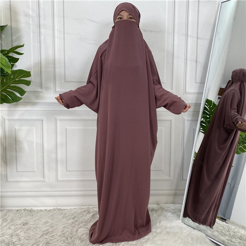 Middle east muslim arab bat sleeves dress Glory abaya hooded prayer Glory abaya