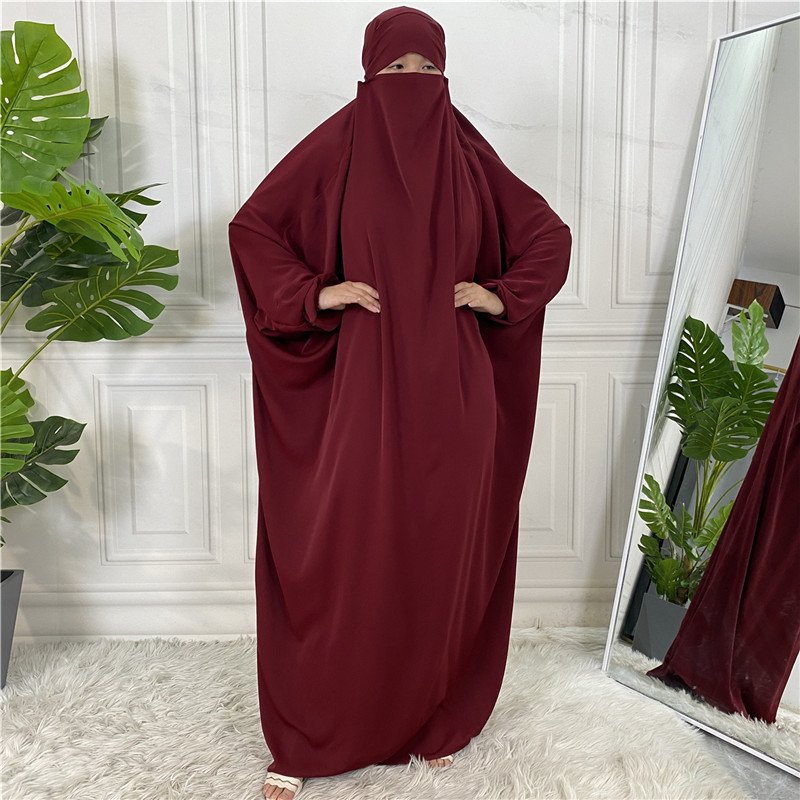 Middle east muslim arab bat sleeves dress Glory abaya hooded prayer Glory abaya