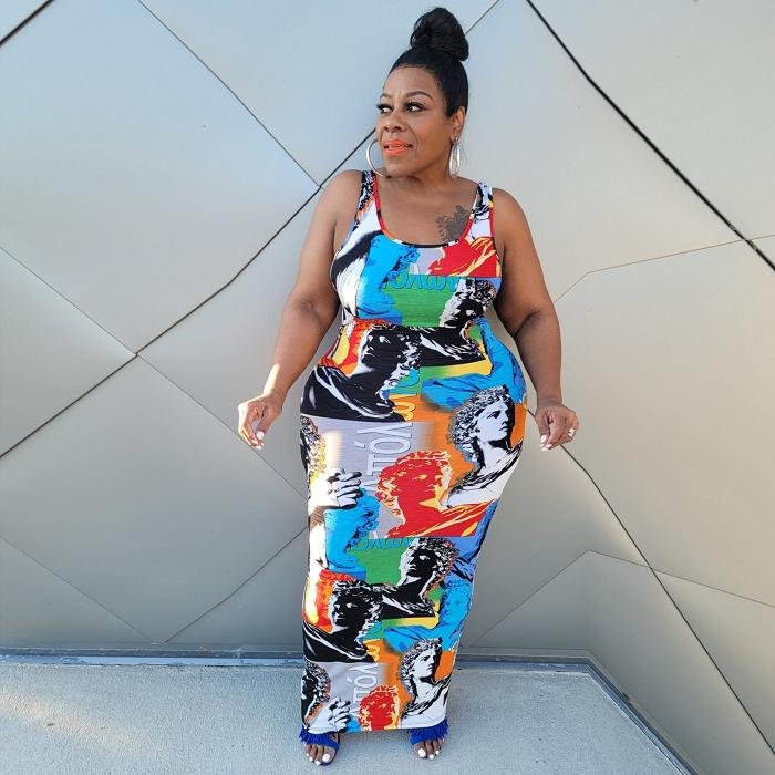 Plus Size Dress Xl Xxl Xxxl Xxxxl Xxxxxl Xxxxxxl Hot Selling Sexy Solid Color Maxi Dresses 2021 Woman Casual Dress