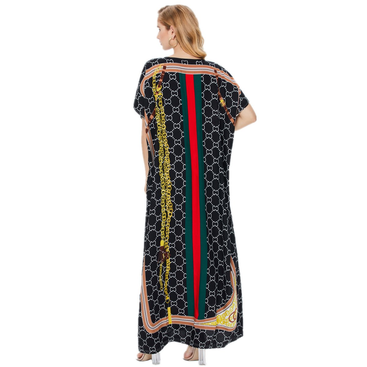 2024 june women summer floral printed muslim long dress islamic dresses clothing abaya