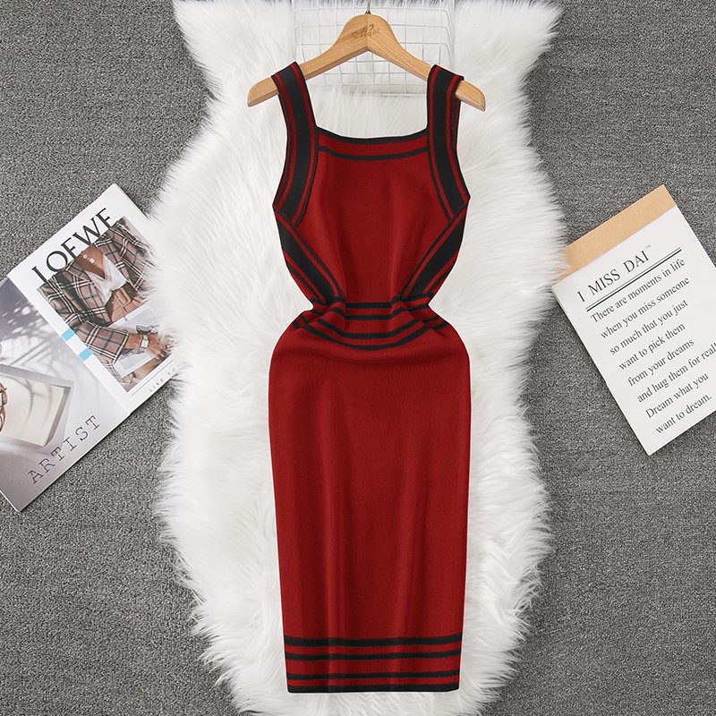 Gentle And Charming Women'S Long Dress Clothing Women'S Clothing Plus Size Sexy Casual Dresses Women'S Knit Dress