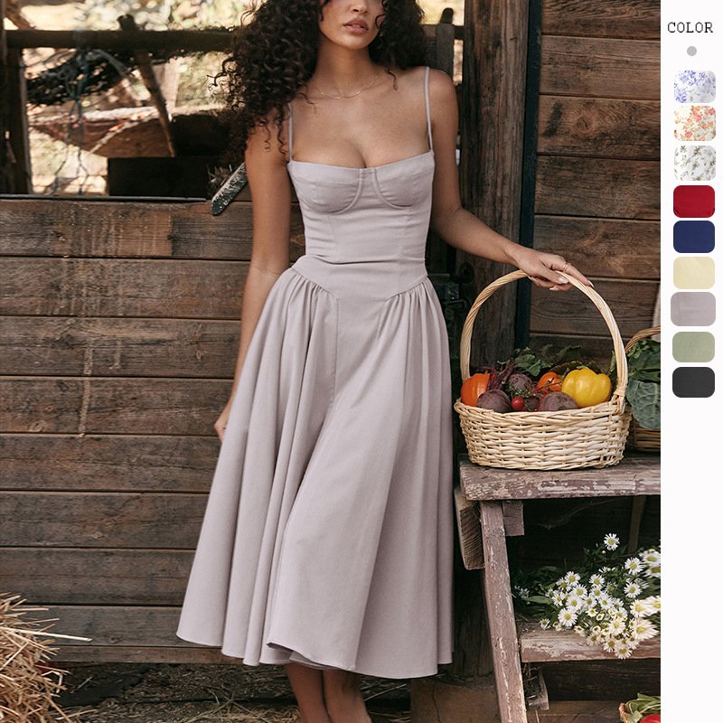 2024 Wholesale Oem Luxury Custom Fashion Spring Tight Women Lady Elegant Sexy Casual Dresses
