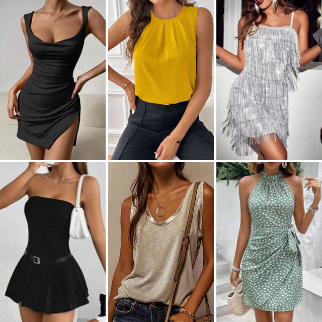 Fashion clearance clothing wholesale casual dresses t-shirts mixed packaging random shipment women's clothing inventory