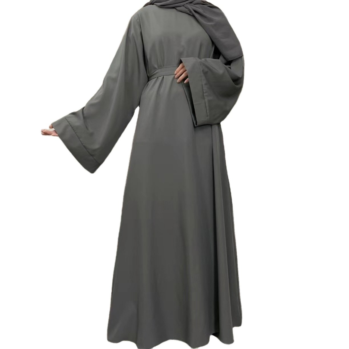 Hight Quality Elegant Middle East Dubai Abaya Turkey Multicolor Plus Size Women Basic Casual Dress