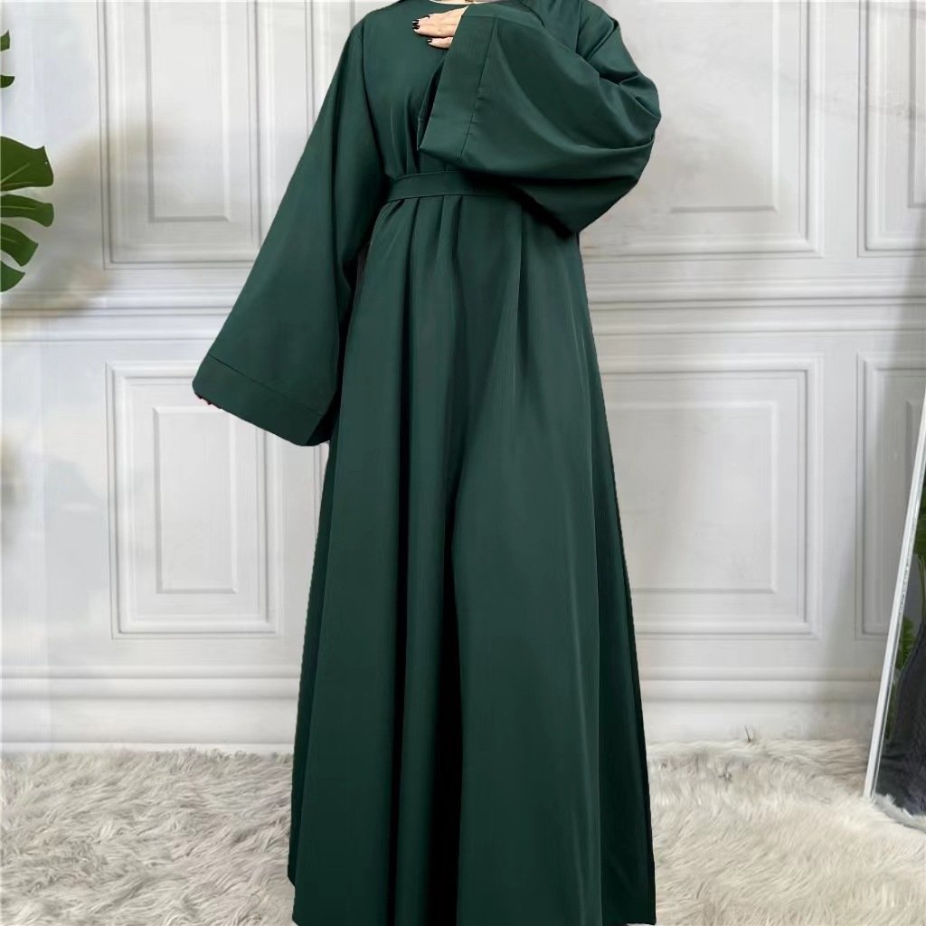 Hight Quality Elegant Middle East Dubai Abaya Turkey Multicolor Plus Size Women Basic Casual Dress