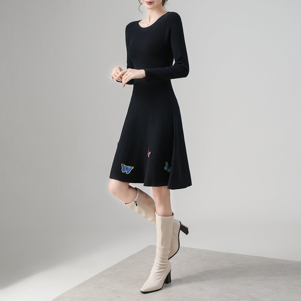 M.L.D.A Favourite Women's Sweaters Round Neck Latest Ladies Sweater Design Sweater Dress dress for women