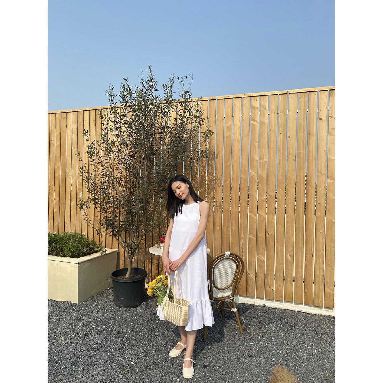 Custom Brand Linen Natural Solid Cotton Clothing Casual Women's Dresses Knit Long White Dress Latest Arrivals Plus Size
