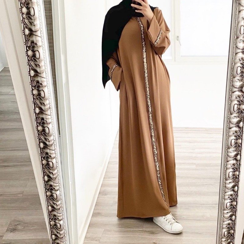 Fashion for Muslim's long lady casual dress lady casual dress cotton home wear ladies clothing for Muslim
