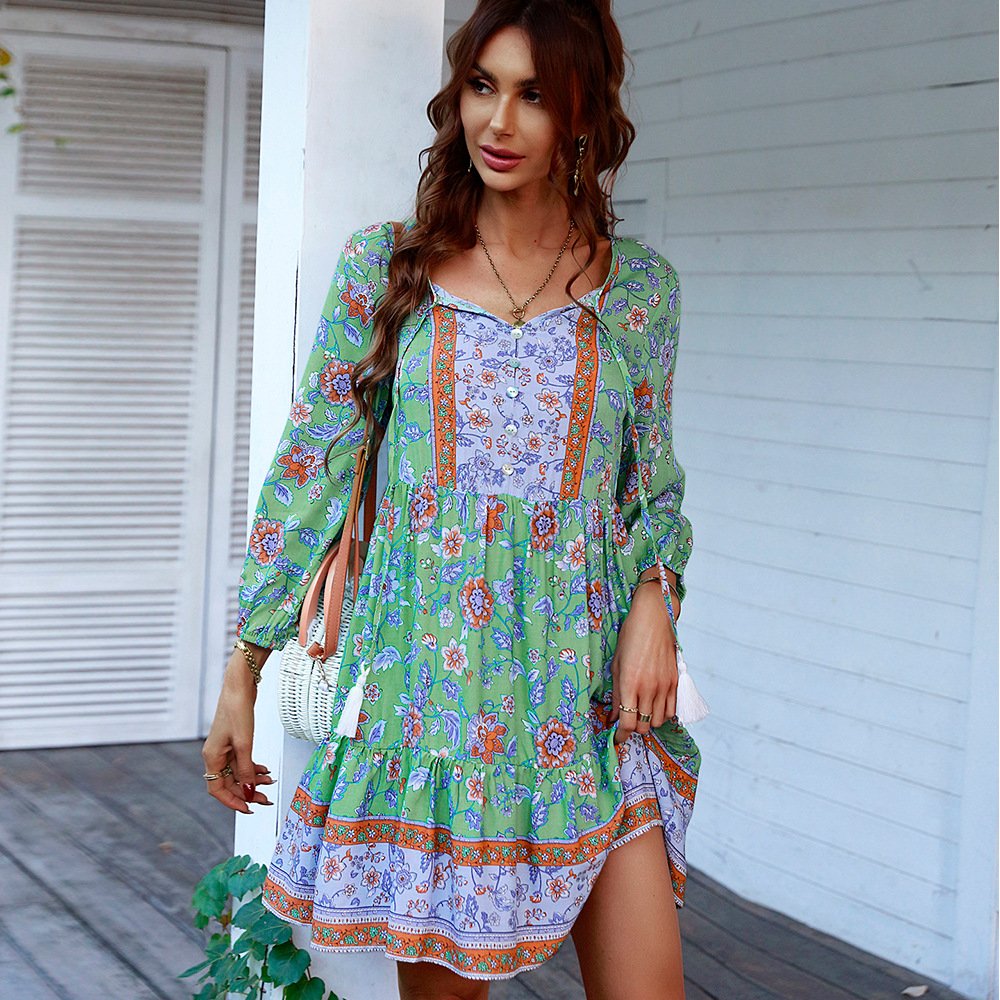Bohemian Fancy Islamic Suit Cargo Knitted High Quality Short Italian Dresses for Women Ssweet Detachabstarrain Royal Blue Custom
