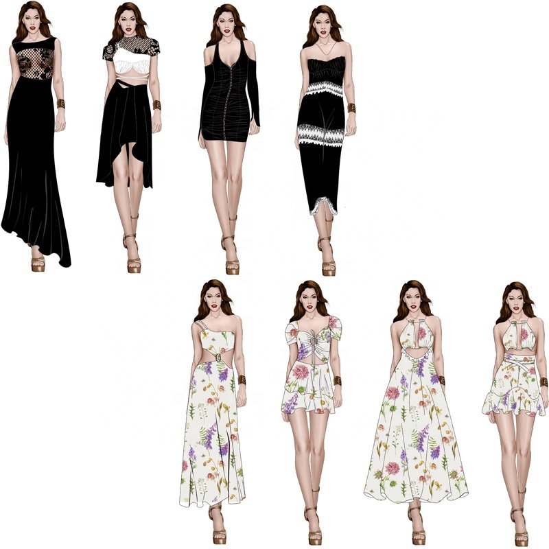 2022 Designer Customized Oem & Odm Clothing Manufacturer Women Garment Casual Dress