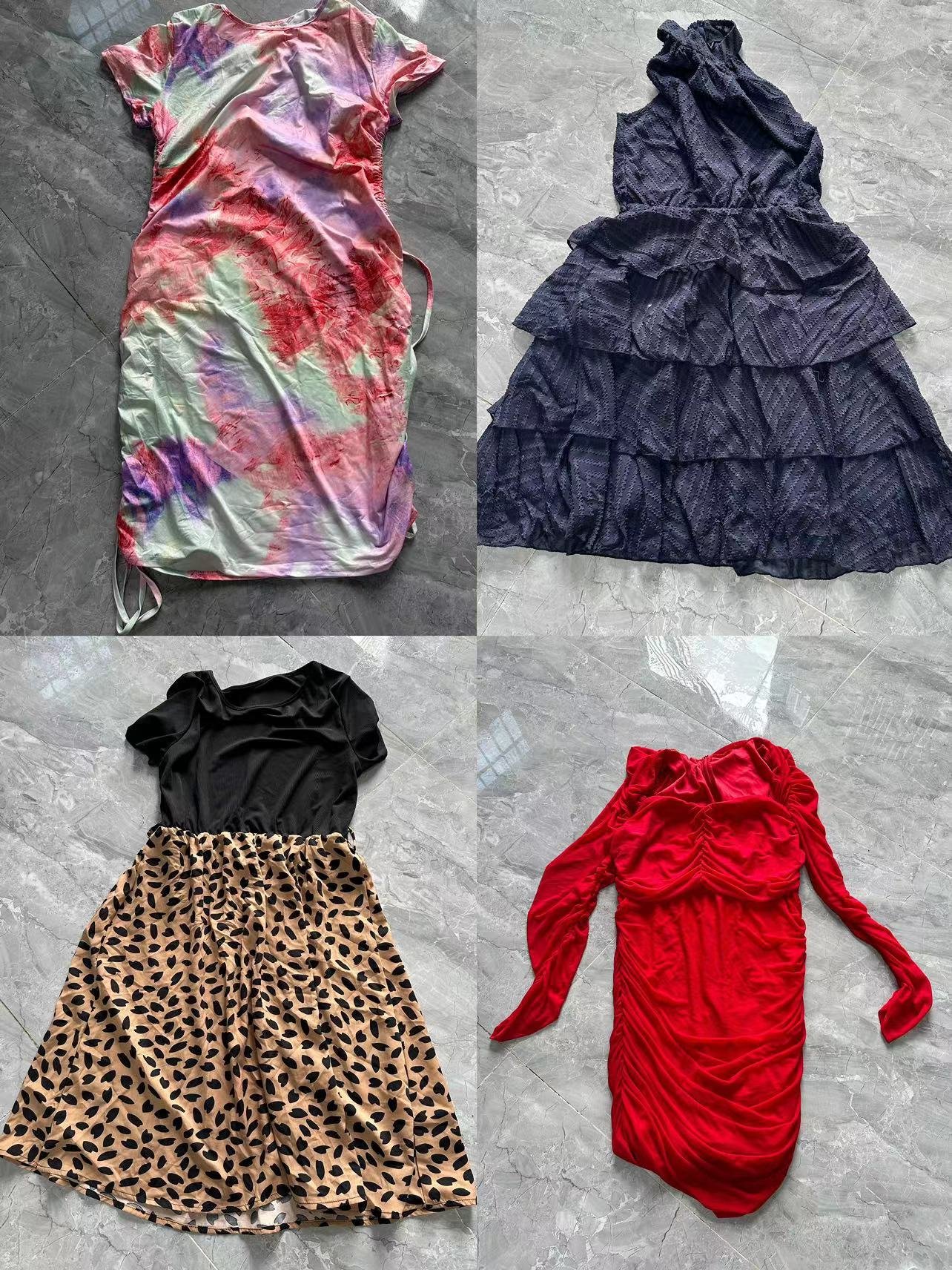 Ropa al mayor de wholesale brand new bales robe dress de mujer women dress