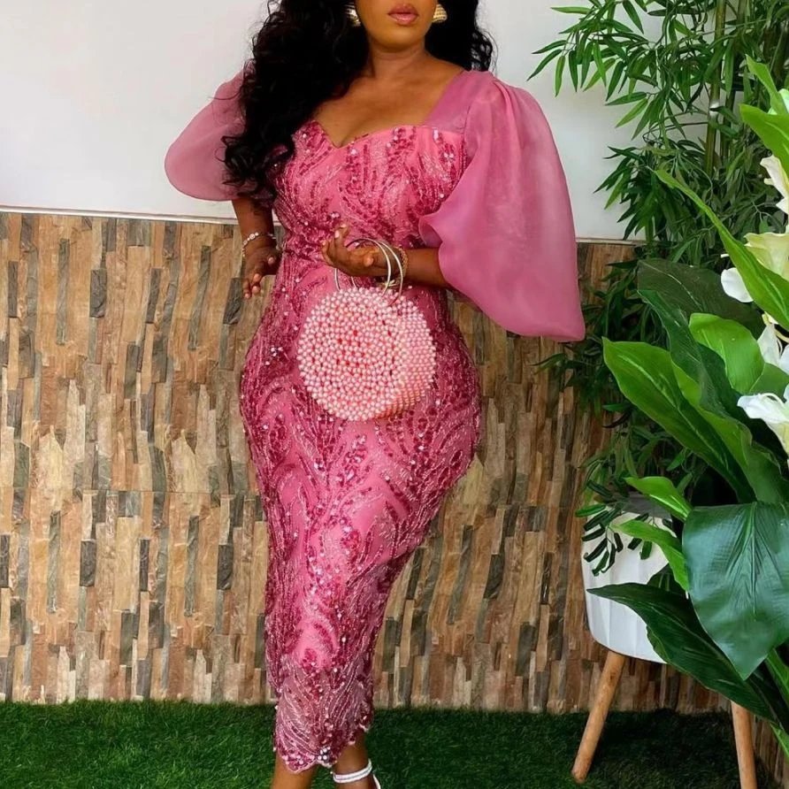 Plus Size African Party Dresses Fashion Dashiki Ankara Lace Wedding Gowns Elegant Turkey Muslim Maxi Dress for Women 2023 New
