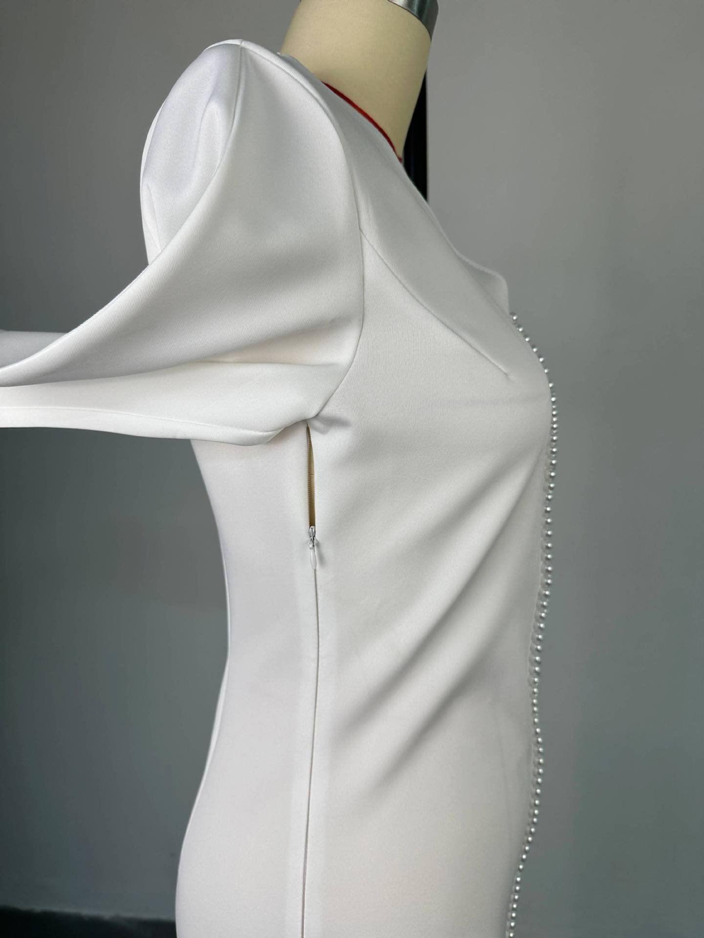 Hk7592 Latest Design Summer Dress For Women Beaded V-neck Split Long Dresses Women Elegant Casual Dresses