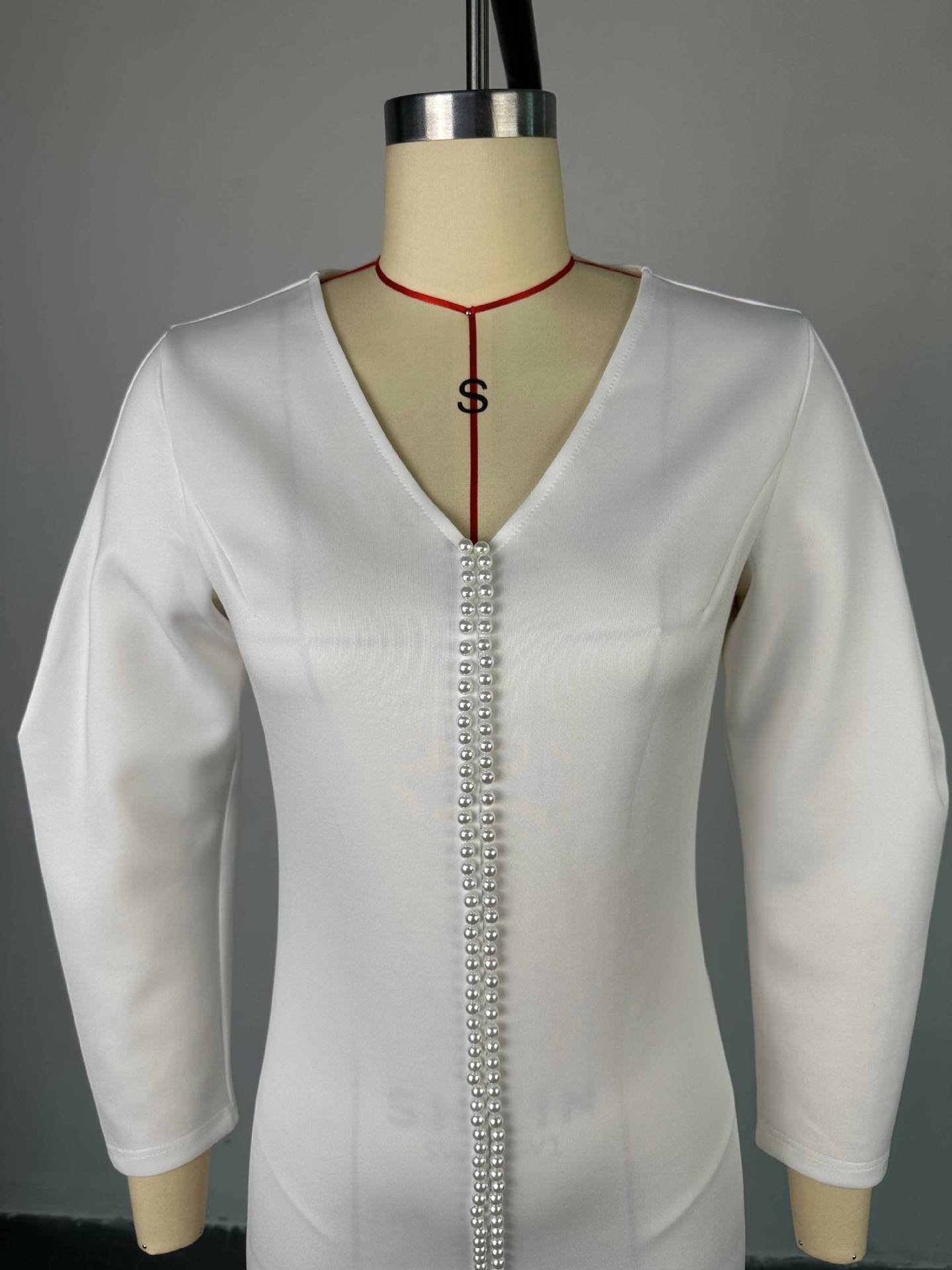 Hk7592 Latest Design Summer Dress For Women Beaded V-neck Split Long Dresses Women Elegant Casual Dresses