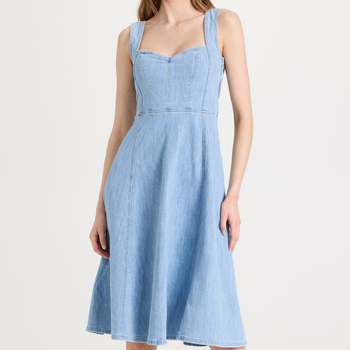 New Style Fashionable Dress Jeans Women Light Blue Ladies Denim Dress OEM ODM comfortable dresses