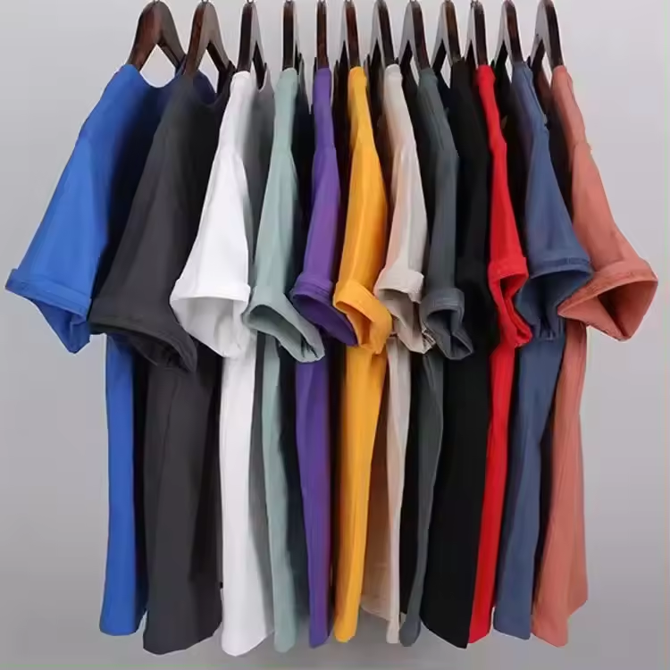 WO 2024 Factory Direct Sale Short long Sleeve Round Neck Shirt Big Tall Men's womens Stock T-shirt White t shirt Printed T-shirt