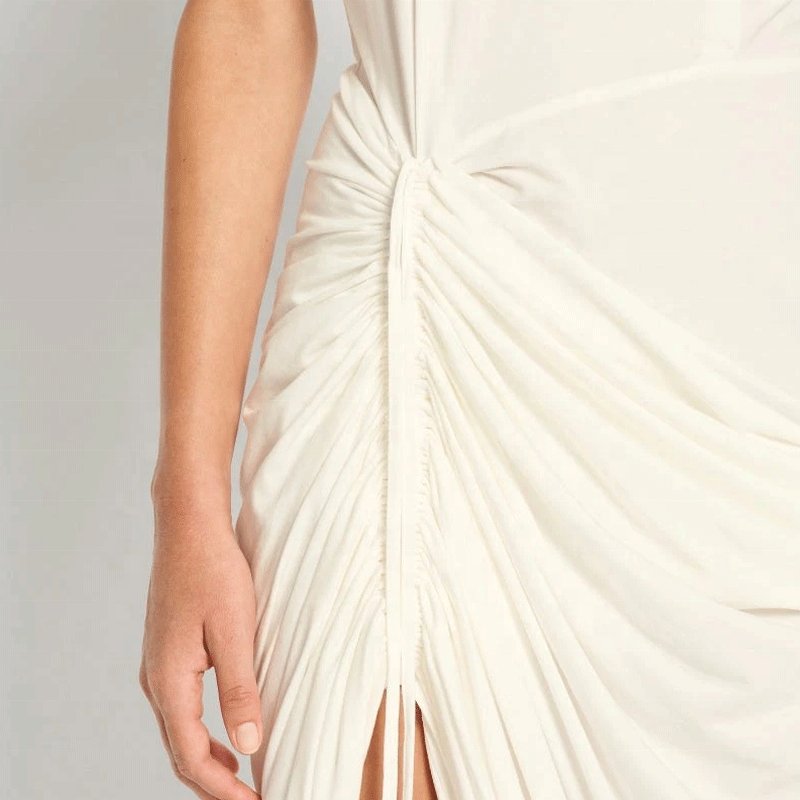 Custom OEM/ODM label Ladies High Quality Clothing Elegant Fashion Pleated Casual Dress