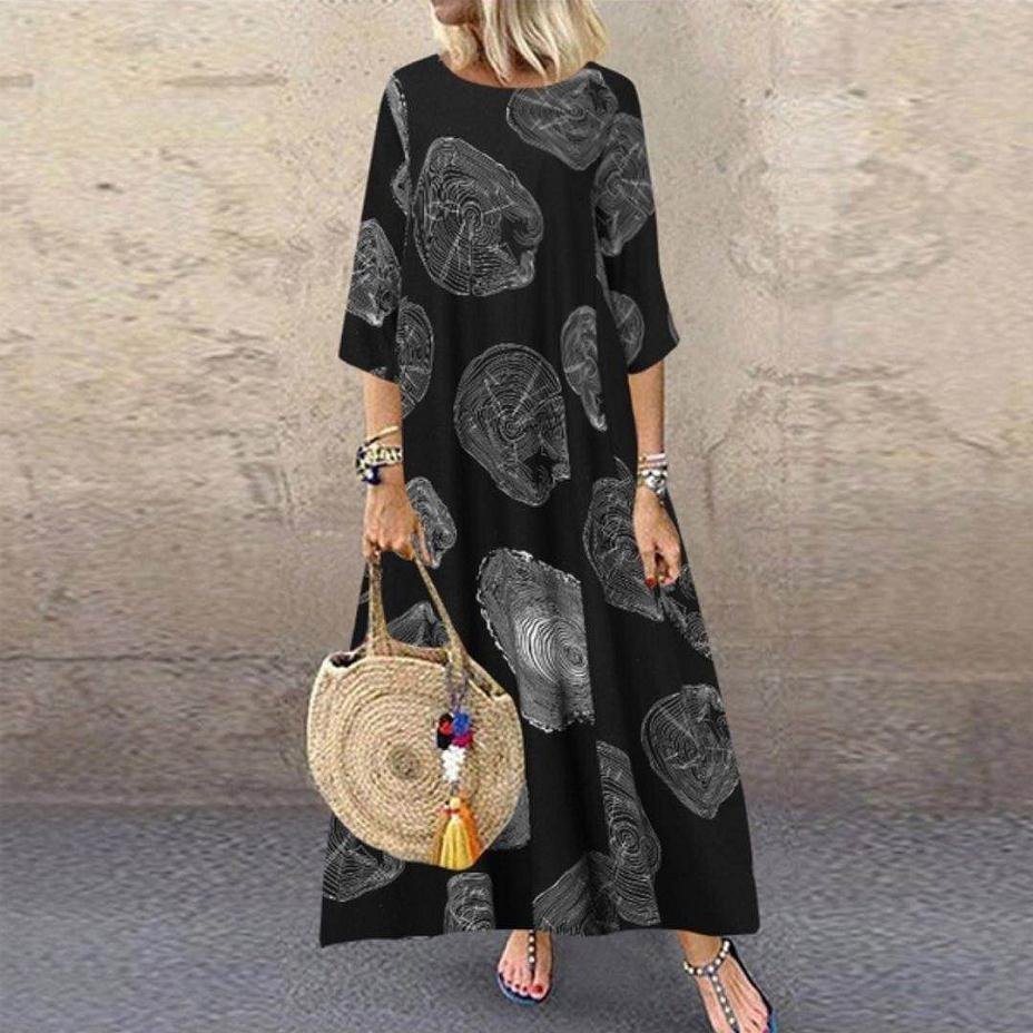Plus Size Spring Autumn New Style Printing Shirt Dress Long Sleeve Muslim Abaya Dubai Islamic Loose Women Casual Dresses