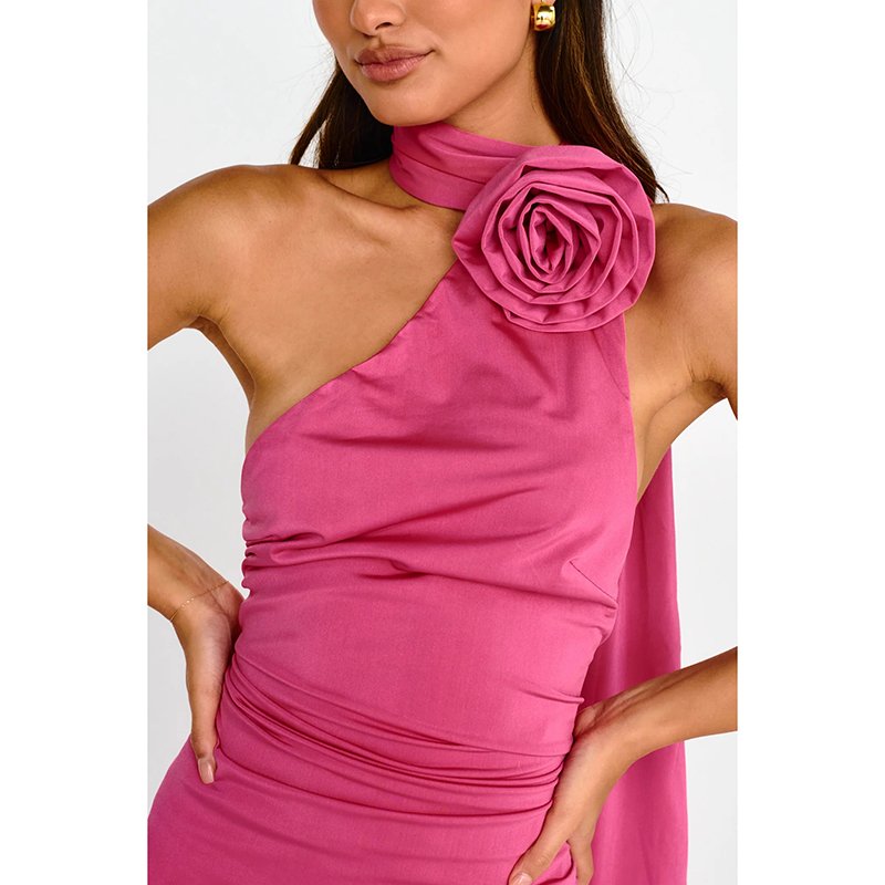 Summer Wholesale Green Beaded Strappy Knit Midi Dress Sleeveless Elegant Sexy Casual Dress