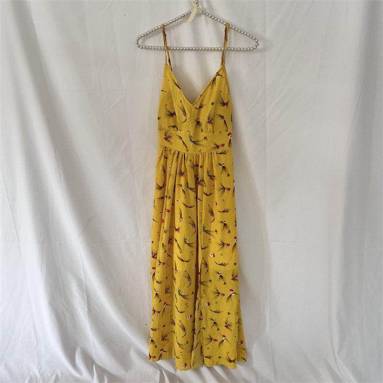 used good quality ladies cotton dress cotton long dress women casual used clothes wholesale secondhand clothing