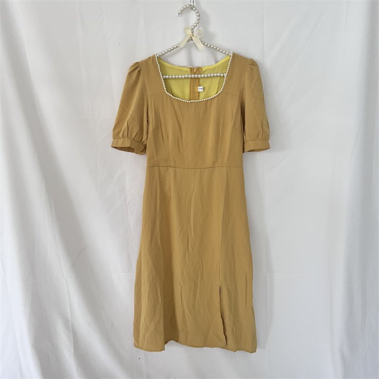 used good quality ladies cotton dress cotton long dress women casual used clothes wholesale secondhand clothing