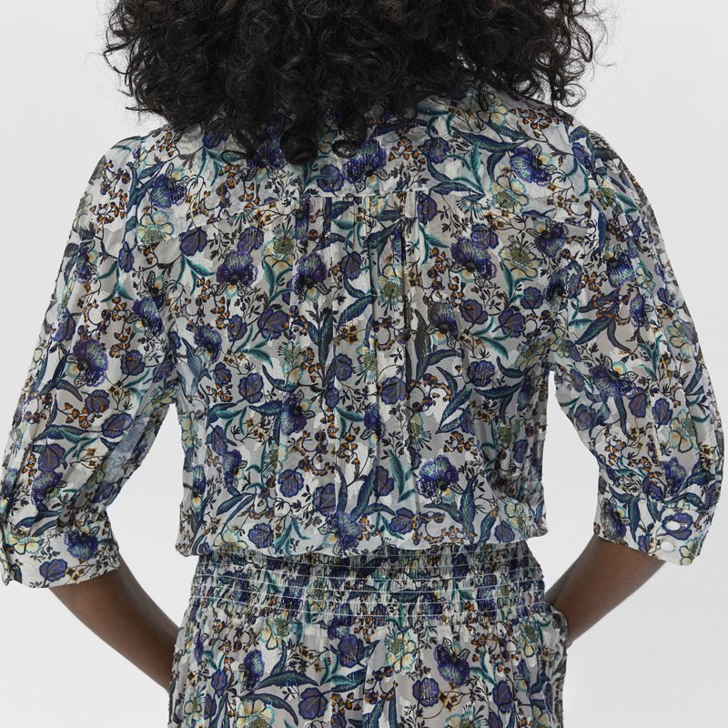 Mid-sleeves V-neck Silk screen printing casual dress for women's dress