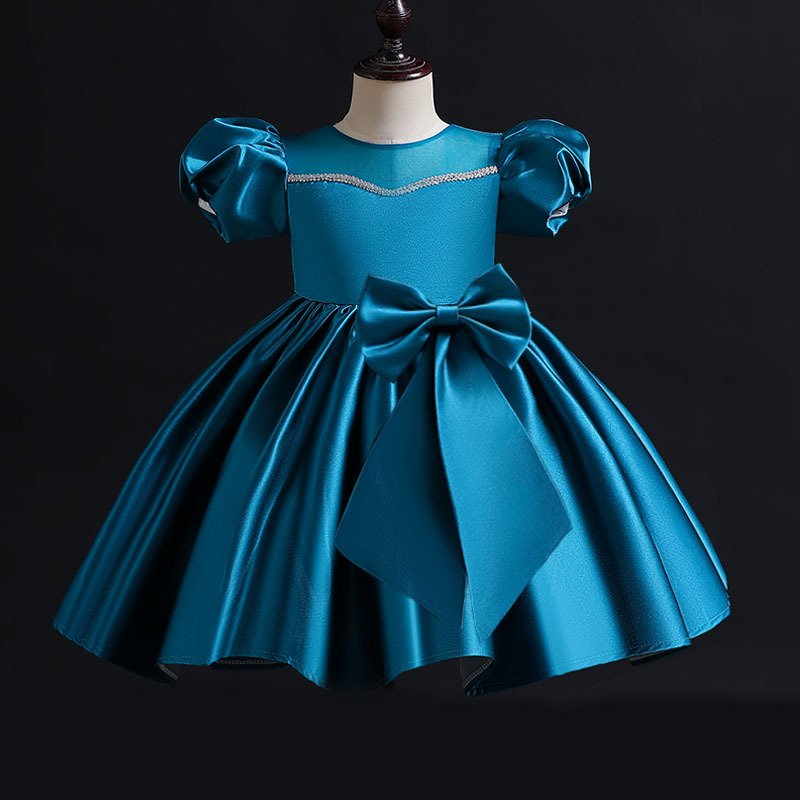 2022 New Design 4 Year Baby Children Cute Gown Dresses Summer Birthday Elegant Teen Girl Party Dress For Wholesales
