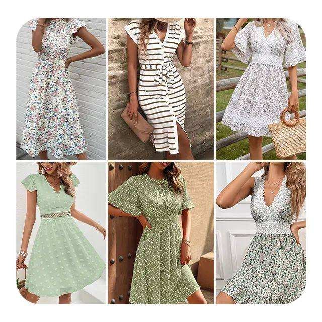 Branded Clothes Women's Mix Style Stock Dresses T-shirts ropa mujer Small Shirts Pants Skirts Used Clothes
