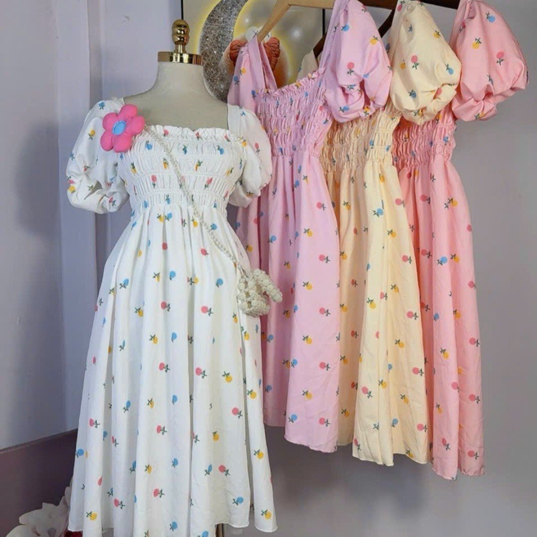 flower babydol hot summer Women dress fashion 2024 Casual Reasonable Price Casual Washable Customized Manufacture cute dress