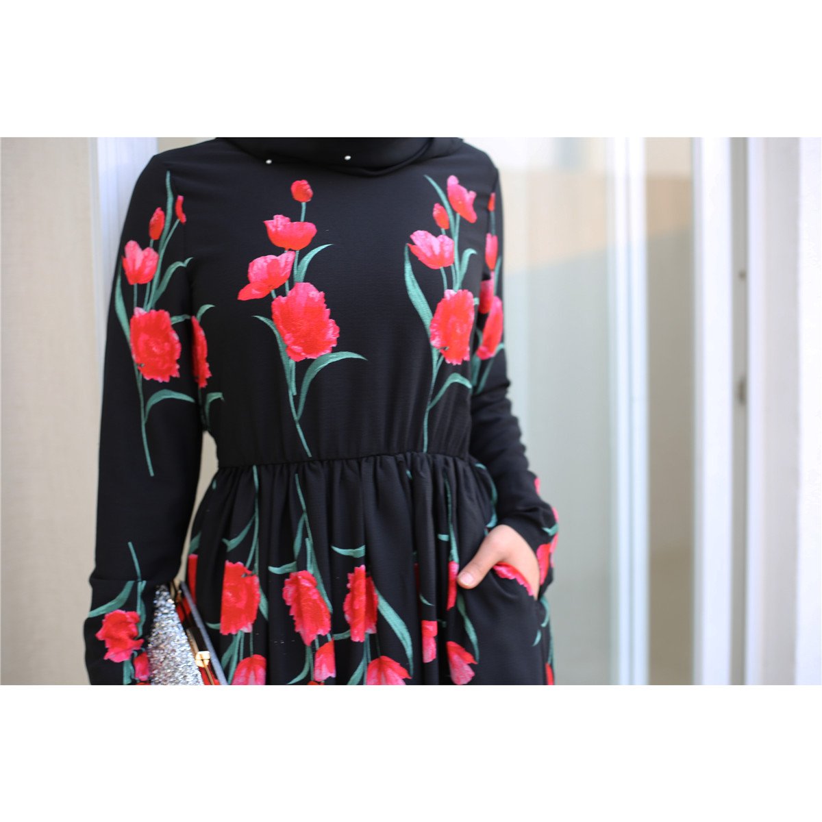 Latest Fashion Muslim Dresses Long Sleeve Strange Jubah Dubai Burka With Women Abaya Plus size Muslim dress for women