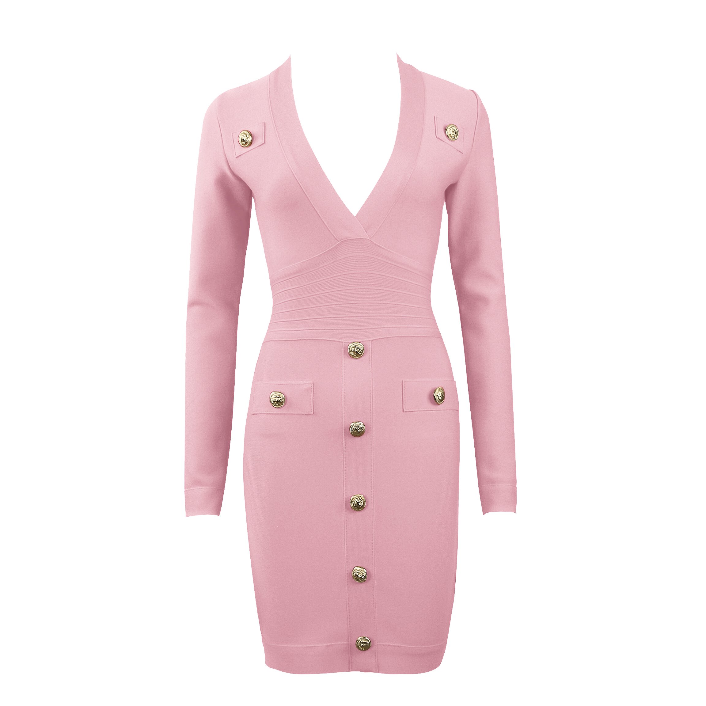 Wholesale Womens clothing Ladies Office Wear Casual Bodycon Bandage Dresses Solid Color Tight Club Dress