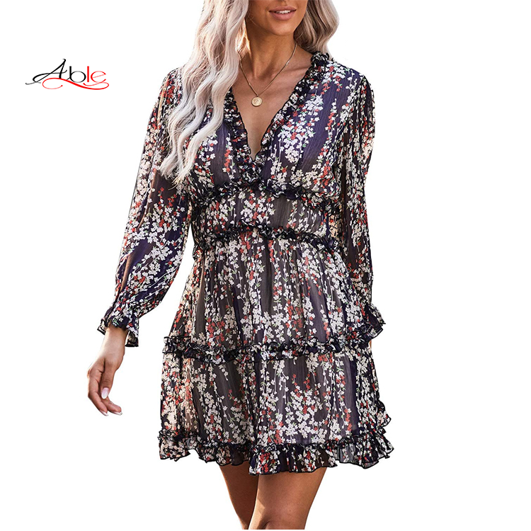 Able Vestido Corto Feminino Baju Wanita Elbise Backless Vintage Cheap Plus Size Woman Casual Church Dress Casual Dresses 2021