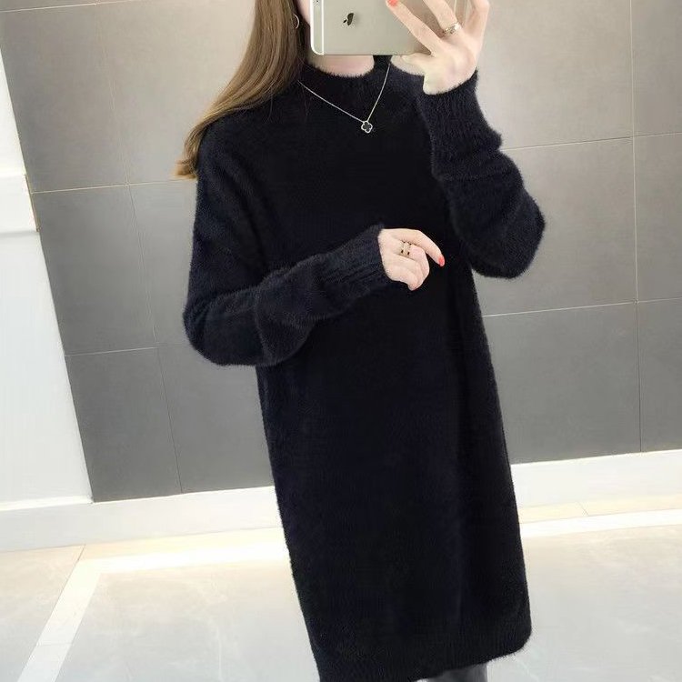 Huachao Favourite Cute knit autumn sweater custom ladies sweaters knit casual pullover women sweater dress
