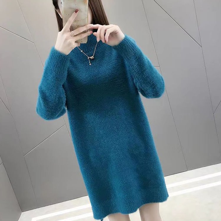 Huachao Favourite Cute knit autumn sweater custom ladies sweaters knit casual pullover women sweater dress