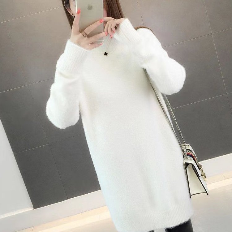Huachao Favourite Cute knit autumn sweater custom ladies sweaters knit casual pullover women sweater dress