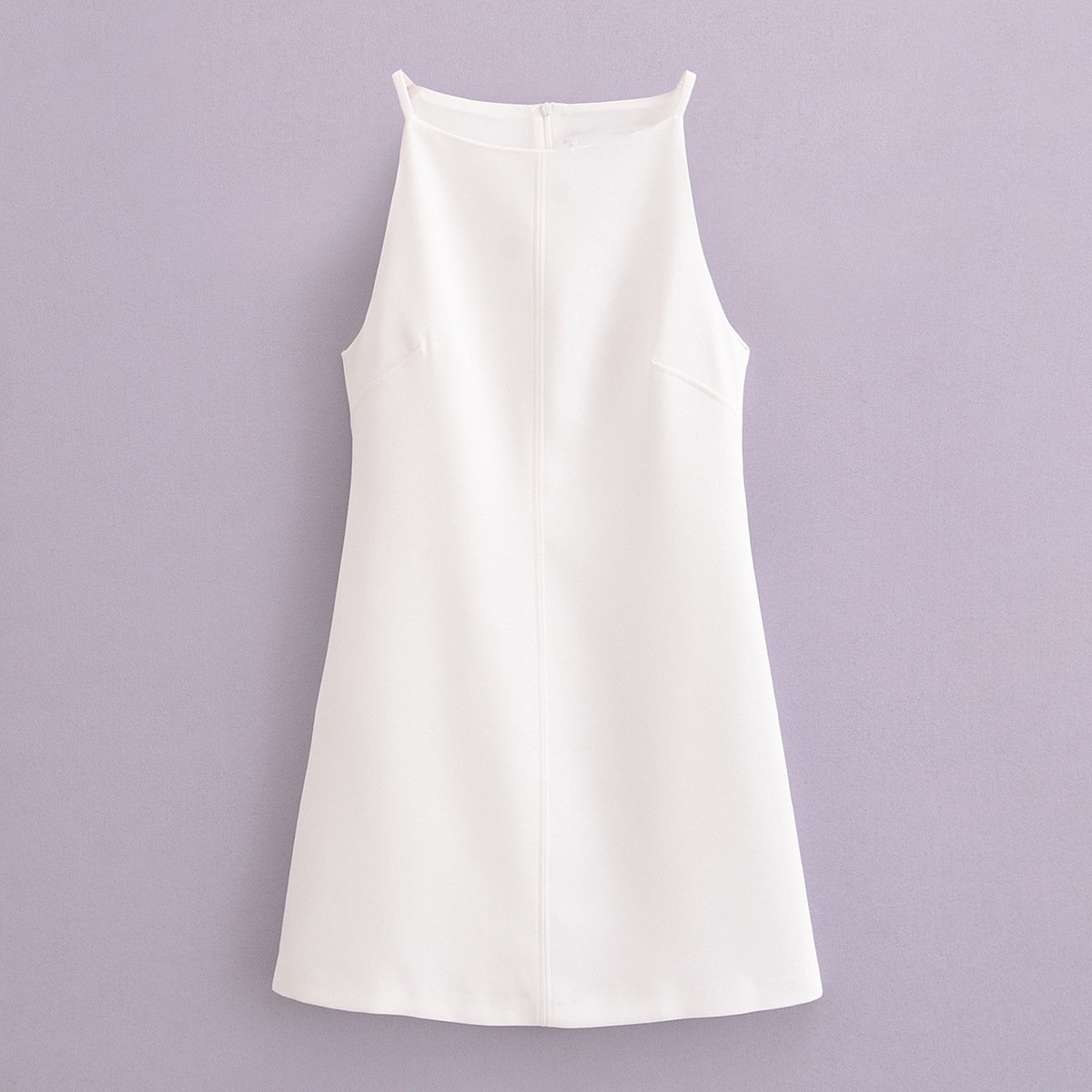 GX9479 Fashion 2024 Summer dresses solid color women's simple sexy sleeveless mini dress